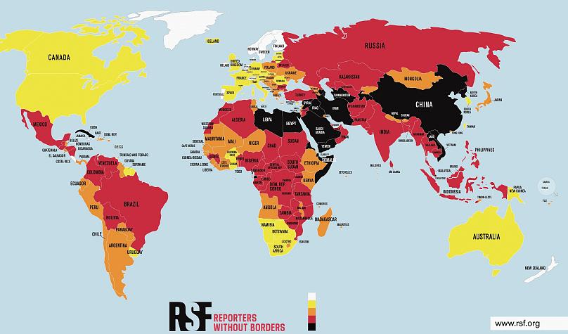 Türkiye basın özgürlüğü endeksinde 153. sırada